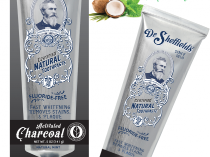Dr. Sheffield’s Naturals Introduces Activated Charcoal Toothpaste